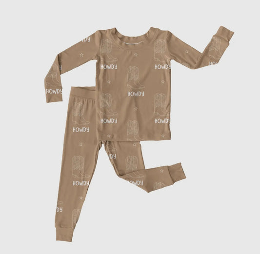 Tan Howdy Bamboo Set